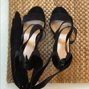 Black Ankle Wrap Heels